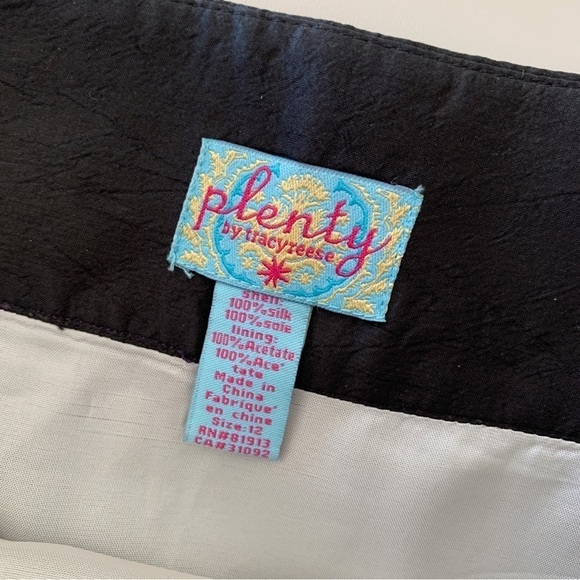 Plenty by Tracy Reese Colorblock Silk Skirt Sz 12 - Picture 3 of 5
